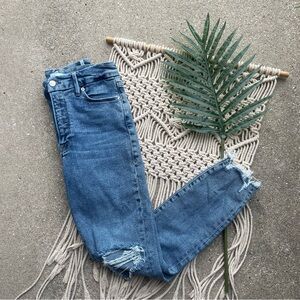 Good American High Rise Distressed Jeans Size 4 / 27